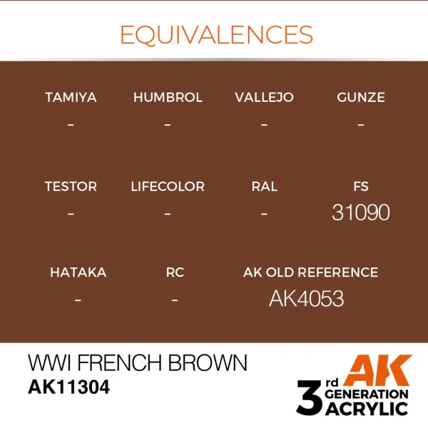 5568309678-1 AK Interactive - WWI French Brown - AK11304