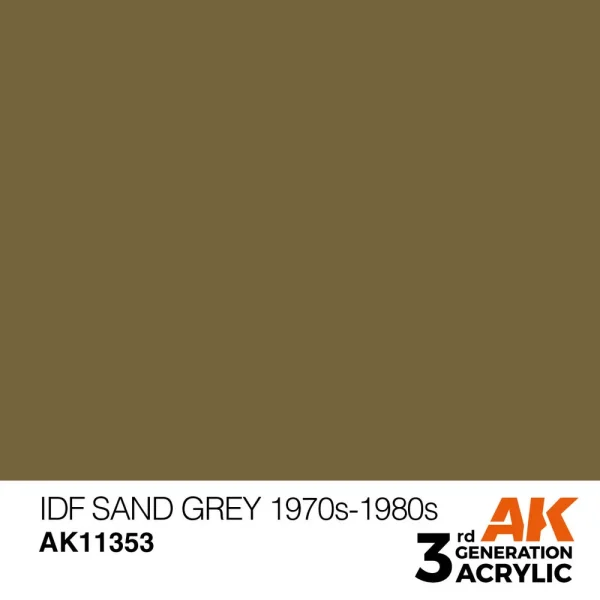 AK Interactive – IDF Sand Grey 1970s-1980s – AK11353 - AK Interactive - Ludik Vault