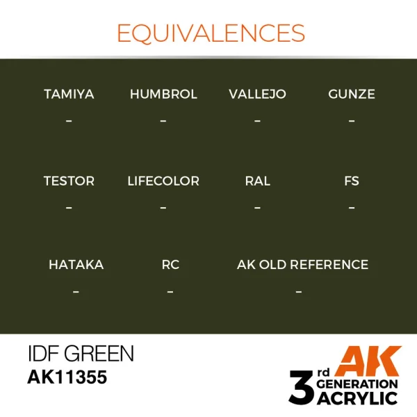 AK Interactive - IDF Green - AK11355