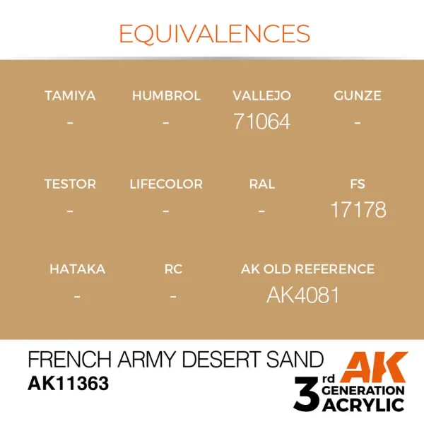 AK Interactive - French Army Desert Sand - AK11363