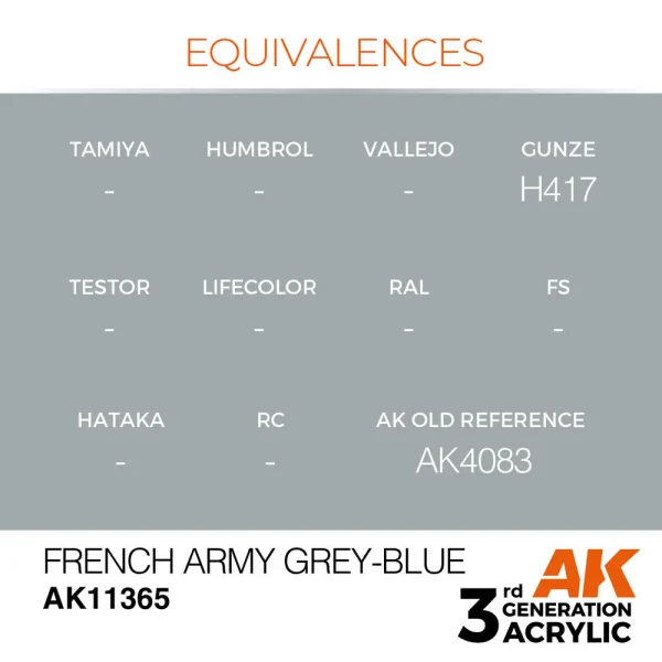 AK Interactive - French Army Grey-Blue - AK11365