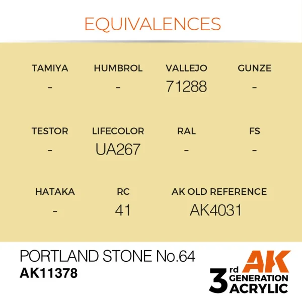 5568310414-1 AK Interactive - Portland Stone No.64 - AK11378