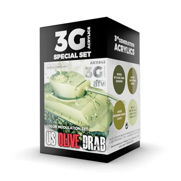 5568310650 AK Interactive – MODULATION US OLIVE DRAB 3G – AK11643 - AK Interactive - Ludik Vault