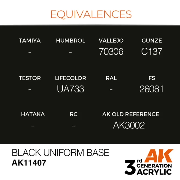 AK Interactive - Black Uniform Base - AK11407