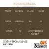 5568310742-1 AK Interactive - Dot44 Brown Base - AK11408