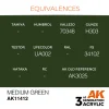 5568310780-1 AK Interactive - Medium Green - AK11412