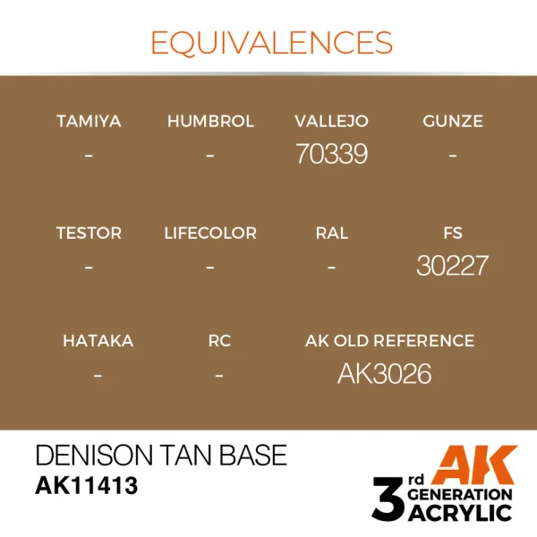 AK Interactive - Denison Tan Base - AK11413