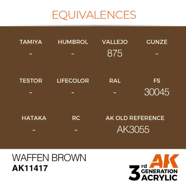 AK Interactive - Waffen Brown - AK11417