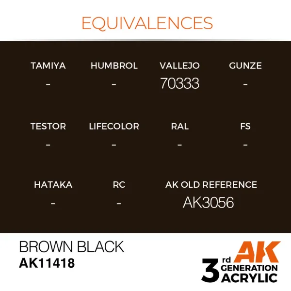 5568310841-1 AK Interactive - Brown Black - AK11418