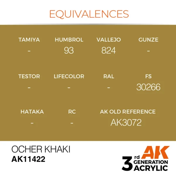 5568310889-1 AK Interactive - Ocher Khaki - AK11422