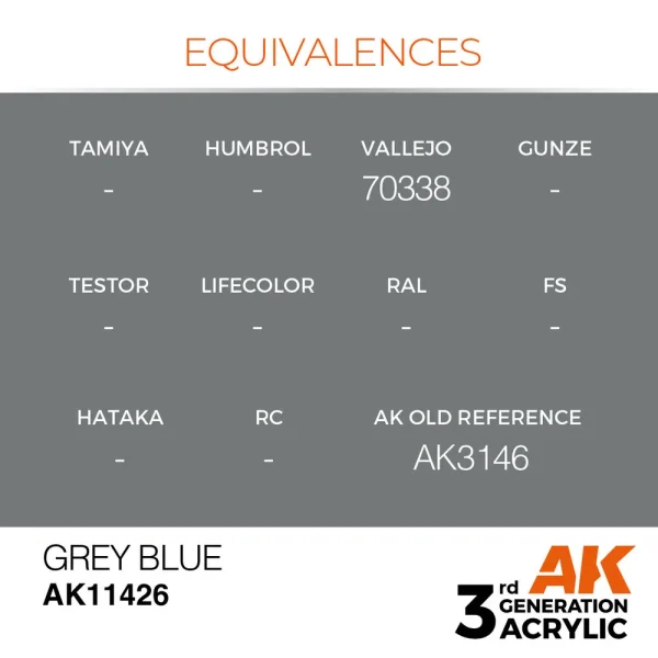 5568310926-1 AK Interactive - Grey Blue - AK11426