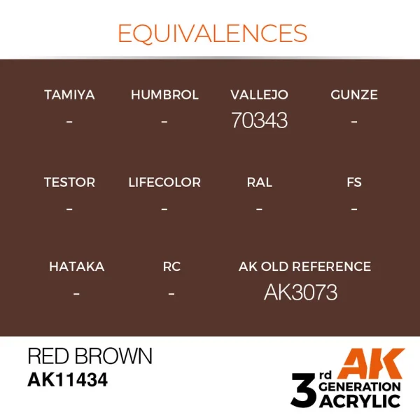 AK Interactive - Red Brown - AK11434