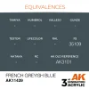 5568311053-1 AK Interactive - French Greyish Blue - AK11439