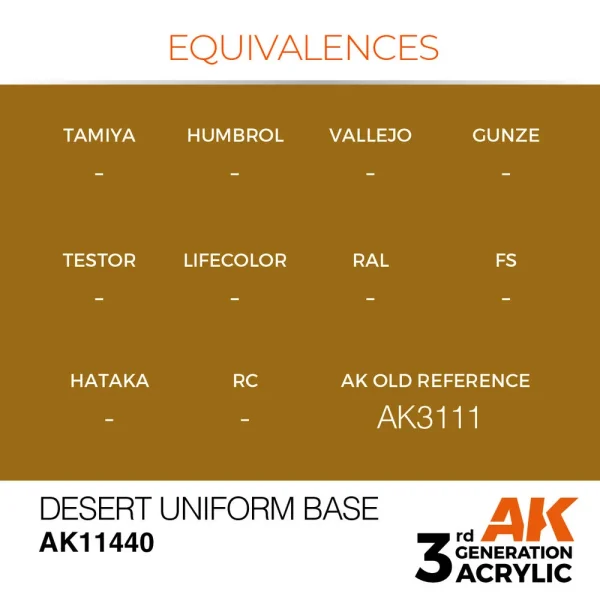 5568311060-1 AK Interactive - Desert Uniform Base - AK11440