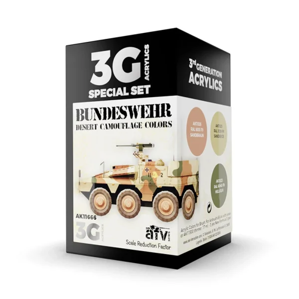 5568311305 AK Interactive – BUNDESWEHR DESERT COLORS 3G – AK11666 - AK Interactive - Ludik Vault