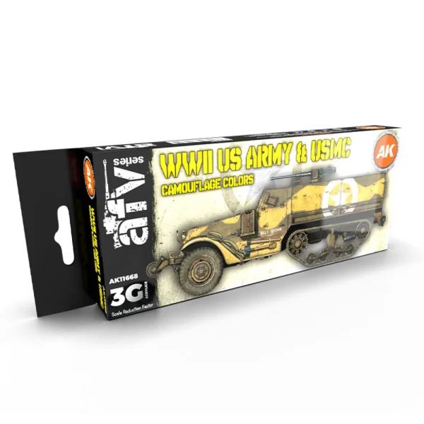 AK Interactive – US.ARMY & USMC CAMOUFLAGE COLORS 3G – AK11668 - AK Interactive - Ludik Vault