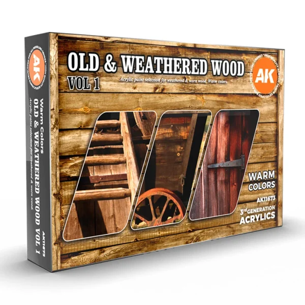 5568311473 AK Interactive – OLD & WEATHERED WOOD VOL1 – AK11673 - AK Interactive - Ludik Vault