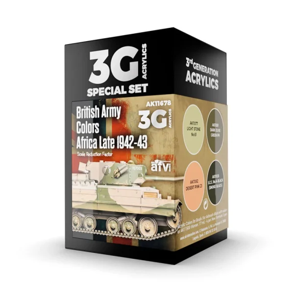 AK Interactive – BRITISH ARMY COLORS AFRICA, LATE 1942-43 – AK11678 - AK Interactive - Ludik Vault