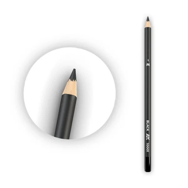 AK Interactive – Watercolor Pencil Black – AK10001 - AK Interactive - Ludik Vault