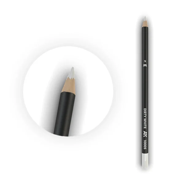 AK Interactive – Watercolor Pencil Dirty White – AK10005 - AK Interactive - Ludik Vault