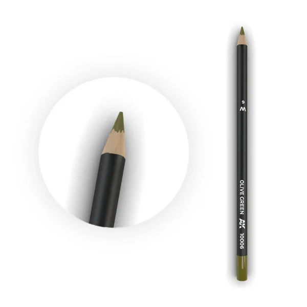 5568311824 AK Interactive – Watercolor Pencil Olive Green – AK10006 - AK Interactive - Ludik Vault