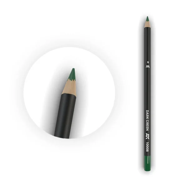 AK Interactive – Watercolor Pencil Dark Green – AK10008 - AK Interactive - Ludik Vault
