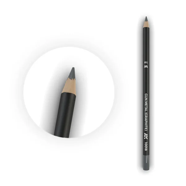 5568311947 AK Interactive – Watercolor Pencil Gun Metal (Graphite) – AK10018 - AK Interactive - Ludik Vault