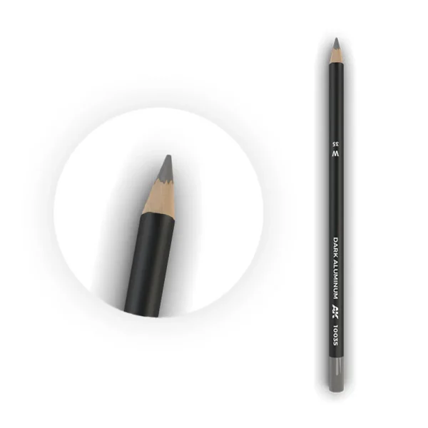 AK Interactive – Watercolor Pencil Dark Aluminum Nickel – AK10035 - AK Interactive - Ludik Vault