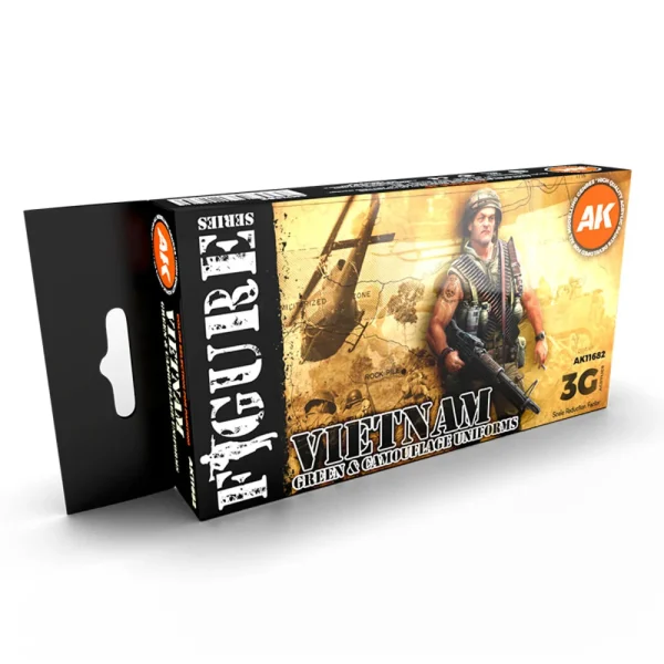 5568312234 AK Interactive – VIETNAM GREEN AND CAMOUFLAGE COLORS 3G – AK11682 - AK Interactive - Ludik Vault