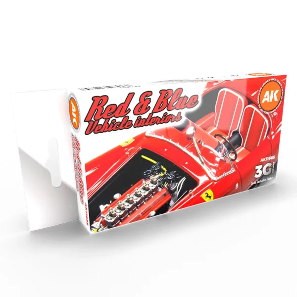 5568312357 AK Interactive – RED AND BLUE INTERIOR COLORS – AK11685 - AK Interactive - Ludik Vault