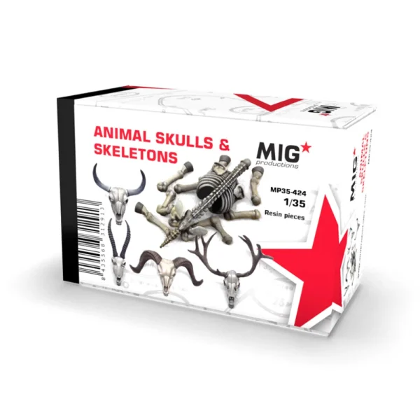 AK Interactive – ANIMAL SKULLS & SKELETONS 1:35 – MP35-424 - AK Interactive - Ludik Vault