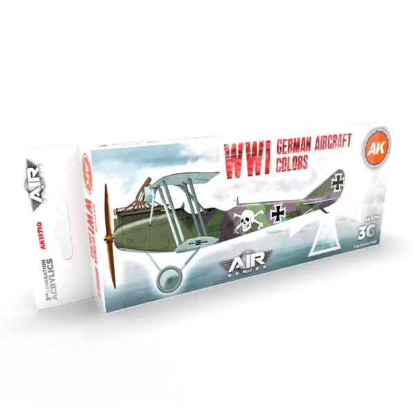 AK Interactive – WWI German Aircraft Colors SET 3G – AK11710 - AK Interactive - Ludik Vault