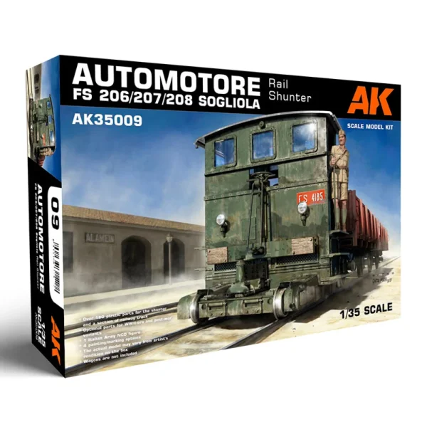 AK Interactive – AUTOMOTORE FS 206/207/208 SOGLIOLA RAIL SHUNTER 1/35 – AK35009 - AK Interactive - Ludik Vault