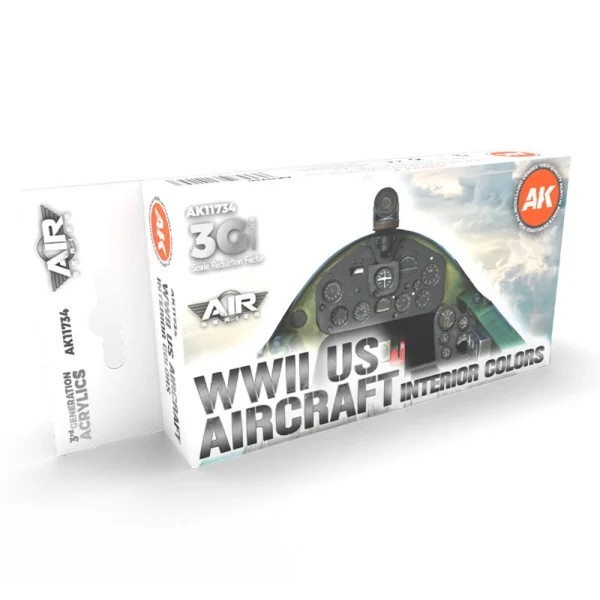5568314153 AK Interactive – WWII US Aircraft Interior Colors SET 3G – AK11734 - AK Interactive - Ludik Vault