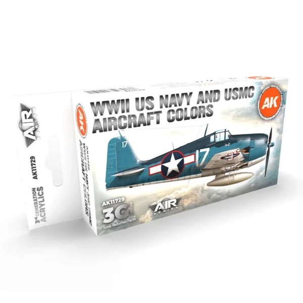 5568314191 AK Interactive – WWII US Navy & USMC Aircraft Colors SET 3G – AK11729 - AK Interactive - Ludik Vault