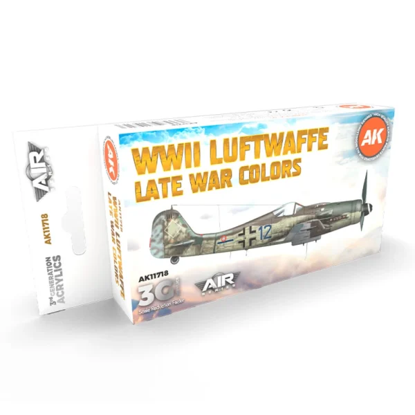 AK Interactive – WWII Luftwaffe Late War Colors SET 3G – AK11718 - AK Interactive - Ludik Vault