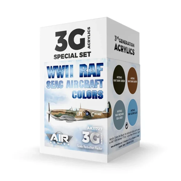 5568314399 AK Interactive – WWII RAF SEAC Aircraft Colors SET 3G – AK11727 - AK Interactive - Ludik Vault