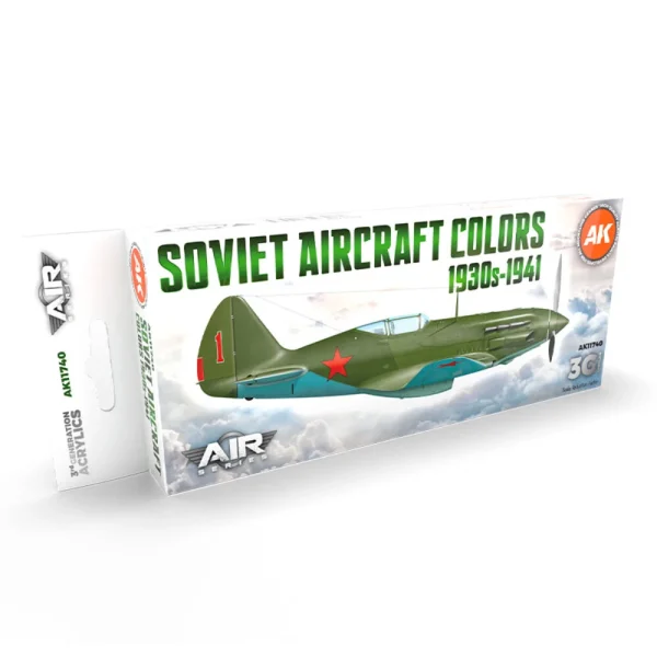 5568314474 AK Interactive – Soviet Aircraft Colors 1930s-1941 SET 3G – AK11740 - AK Interactive - Ludik Vault
