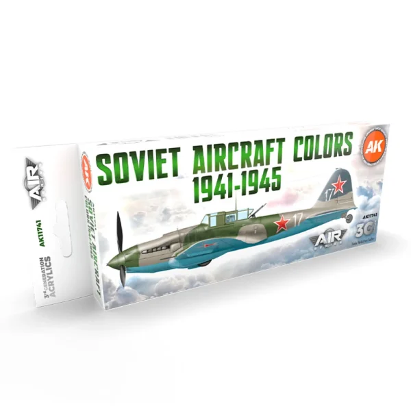 5568314481 AK Interactive – Soviet Aircraft Colors 1941-1945 SET 3G – AK11741 - AK Interactive - Ludik Vault
