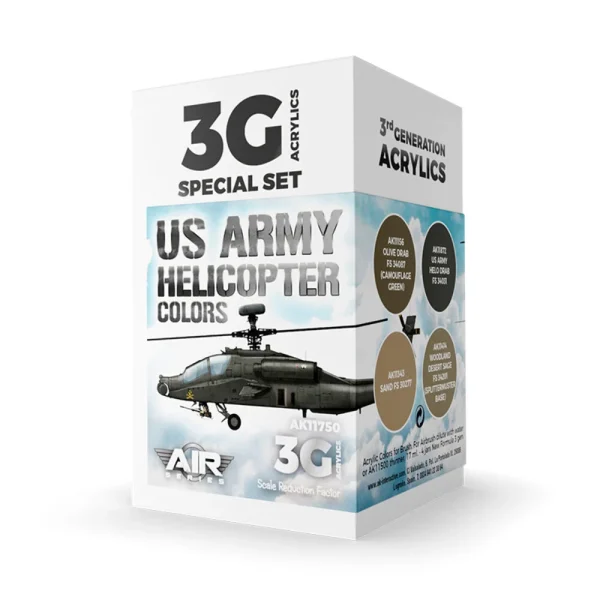 AK Interactive – US Army Helicopter Colors SET 3G – AK11750 - AK Interactive - Ludik Vault