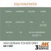 5568314658-1 AK Interactive - WWI German Fokker Grey - AK11801