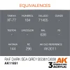 5568315150-1 AK Interactive - RAF Dark Sea Grey BS381C/638 - AK11851