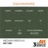 5568315259-1 AK Interactive - Medium Green 42 - AK11861