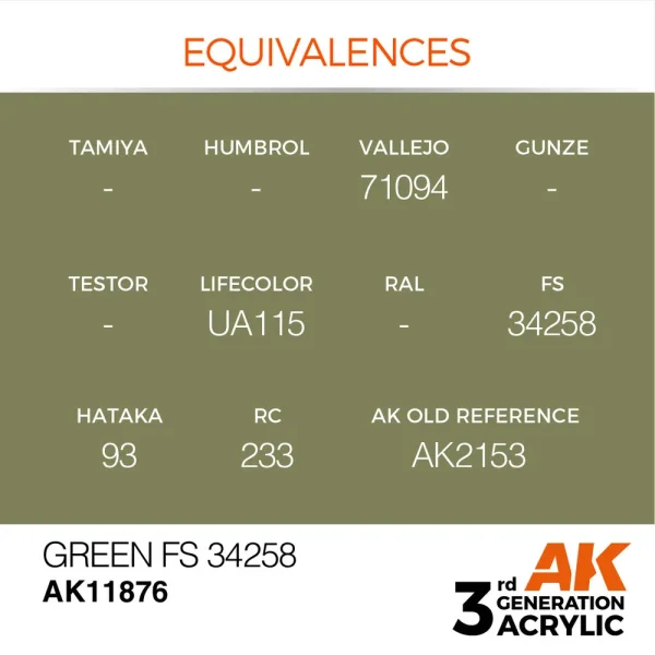 AK Interactive - Green FS 34258 - AK11876