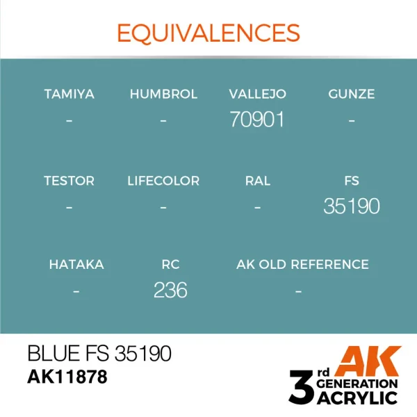 5568315426-1 AK Interactive - Blue FS 35190 - AK11878