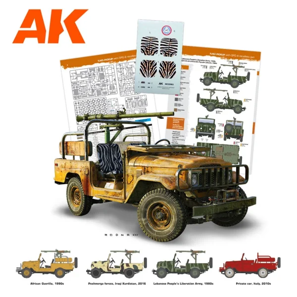 AK Interactive - FJ43 Pickup with SPG-9. RECOILLESS GUN - AK35003