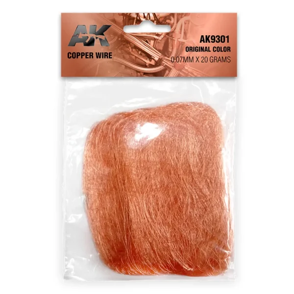 5568326682 AK Interactive – Copper Wire 0.07mm x 20 grams ORIGINAL COLOR – AK9301 - AK Interactive - Ludik Vault