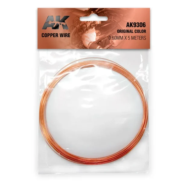5568326736 AK Interactive – Copper Wire 0.60mm x 5 meters ORIGINAL COLOR – AK9306 - AK Interactive - Ludik Vault