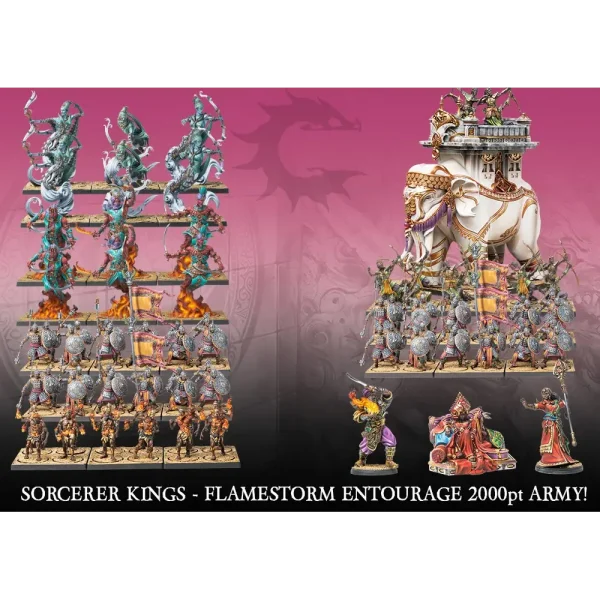 Para-Bellum - Conquest - Entourage de Flamestorm - Sorcerer Kings - Armée de 2000 points