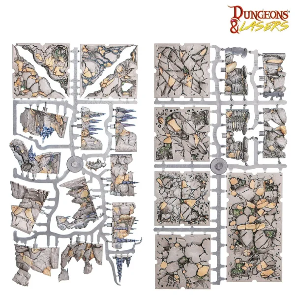 1397102061-5 Archon Studio - Dungeons & Lasers - ROCKY CAVES: PRE-PAINTED